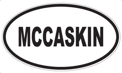 MCCASKIN - Oval Magnet