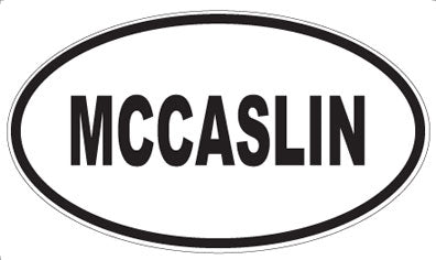 MCCASLIN - Oval Magnet