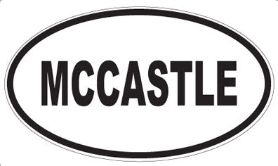 MCCASTLE - Oval Sticker