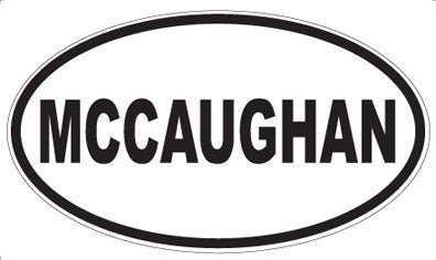 MCCAUGHAN - Oval Magnet