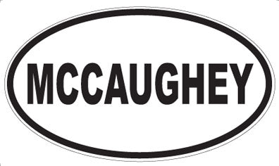 MCCAUGHEY - Oval Sticker
