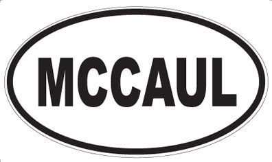 MCCAUL - Oval Sticker