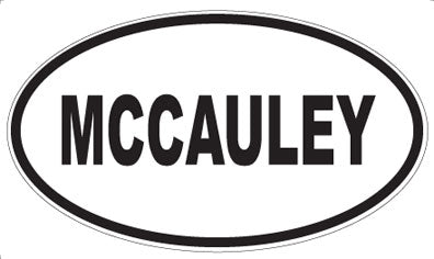 MCCAULEY - Oval Magnet