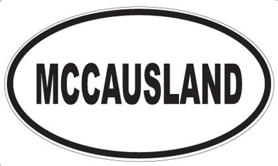 MCCAUSLAND - Oval Magnet