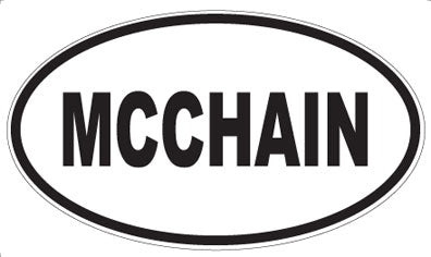 MCCHAIN - Oval Sticker
