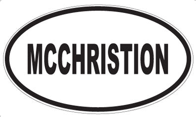 MCCHRISTION - Oval Sticker