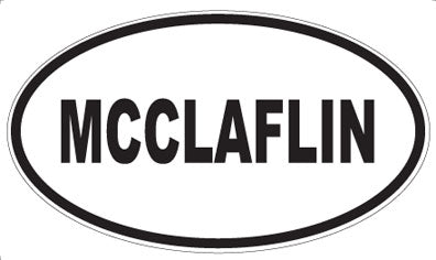MCCLAFLIN - Oval Magnet