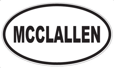 MCCLALLEN - Oval Sticker