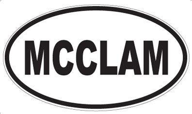MCCLAM - Oval Magnet