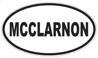 MCCLARNON - Oval Magnet