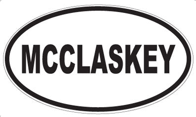 MCCLASKEY - Oval Magnet