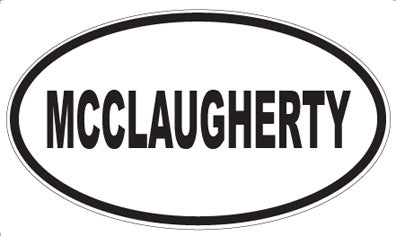 MCCLAUGHERTY - Oval Sticker