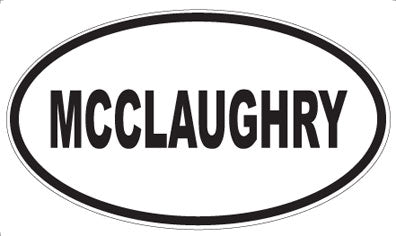 MCCLAUGHRY - Oval Sticker