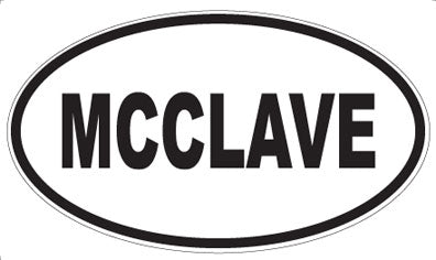 MCCLAVE - Oval Magnet