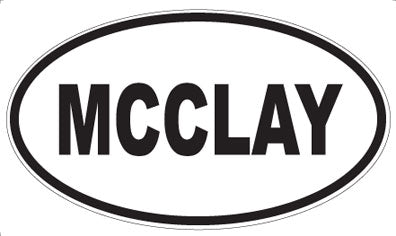 MCCLAY - Oval Magnet