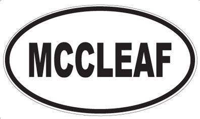 MCCLEAF - Oval Magnet