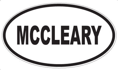 MCCLEARY - Oval Magnet