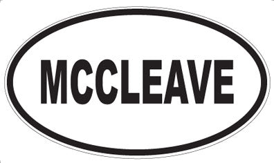 MCCLEAVE - Oval Magnet