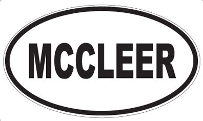 MCCLEER - Oval Sticker