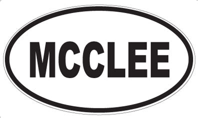 MCCLEE - Oval Magnet