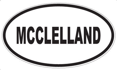 MCCLELLAND - Oval Magnet