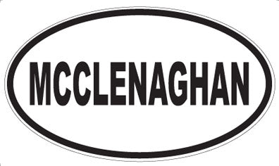 MCCLENAGHAN - Oval Sticker