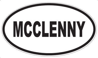 MCCLENNY - Oval Sticker