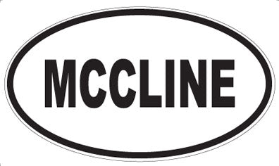 MCCLINE - Oval Sticker