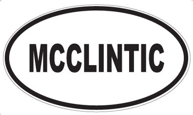 MCCLINTIC - Oval Sticker