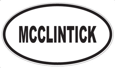 MCCLINTICK - Oval Sticker