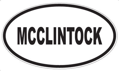 MCCLINTOCK - Oval Magnet