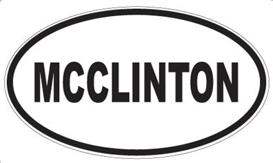 MCCLINTON - Oval Magnet
