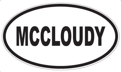 MCCLOUDY - Oval Magnet