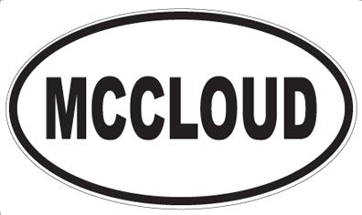 MCCLOUD - Oval Magnet
