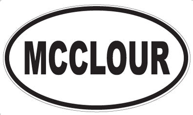 MCCLOUR - Oval Magnet