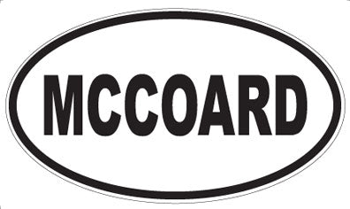 MCCOARD - Oval Sticker