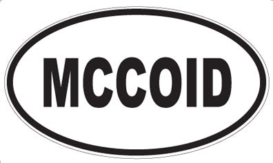 MCCOID - Oval Sticker