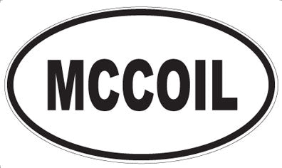 MCCOIL - Oval Sticker