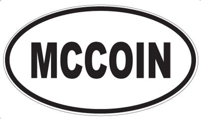 MCCOIN - Oval Sticker