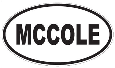 MCCOLE - Oval Magnet