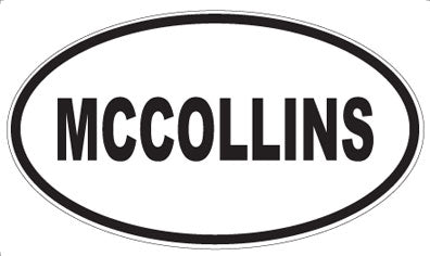 MCCOLLINS - Oval Sticker