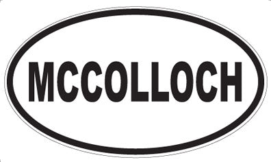MCCOLLOCH - Oval Sticker