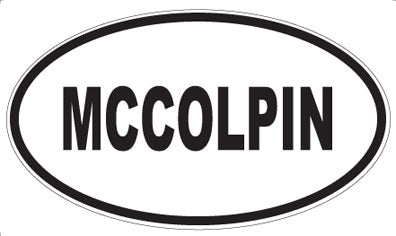MCCOLPIN - Oval Magnet