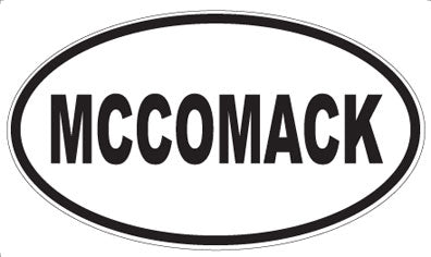 MCCOMACK - Oval Sticker