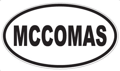 MCCOMAS - Oval Sticker