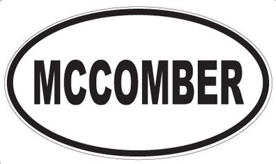 MCCOMBER - Oval Sticker