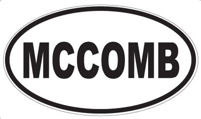 MCCOMB - Oval Magnet