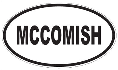 MCCOMISH - Oval Magnet
