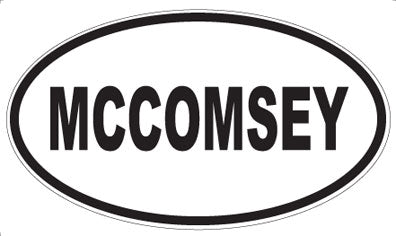 MCCOMSEY - Oval Magnet