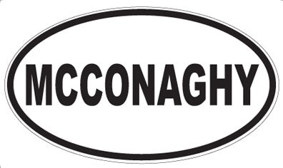 MCCONAGHY - Oval Magnet